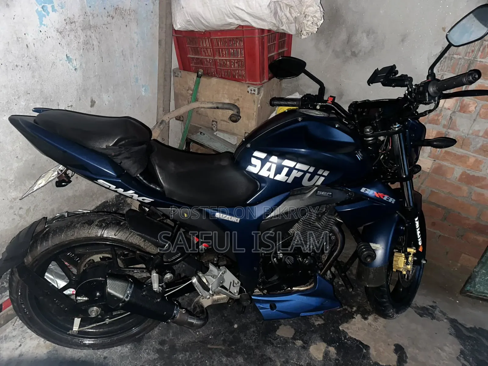 Suzuki Gixxer Monotone 2024 Blue