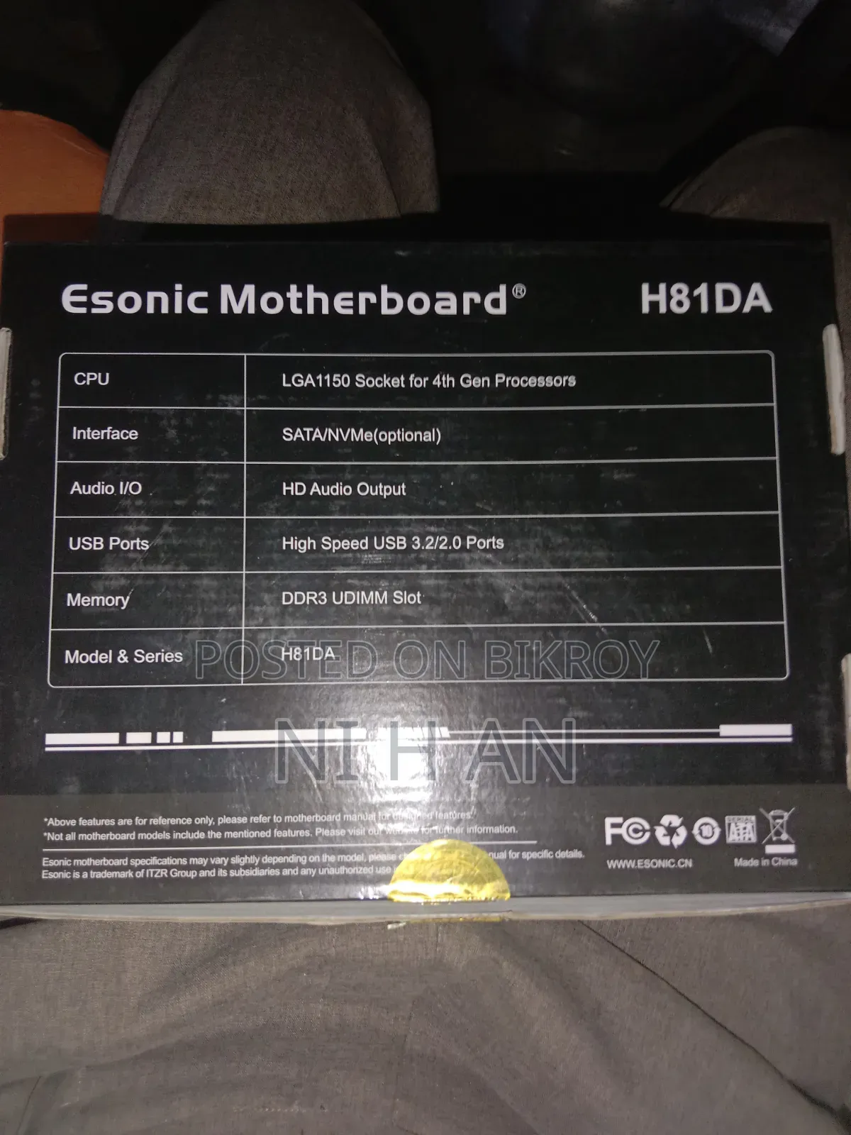 Desktop Computer 8GB Intel Core i3 HDD 500GB
