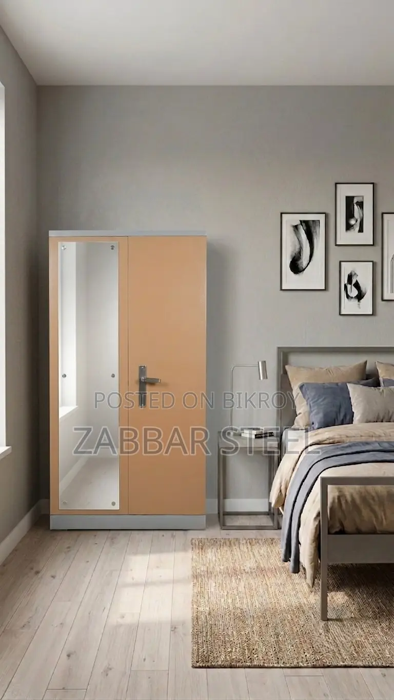 Two Door Steel Almirah – Modern Design, Maximum Storage