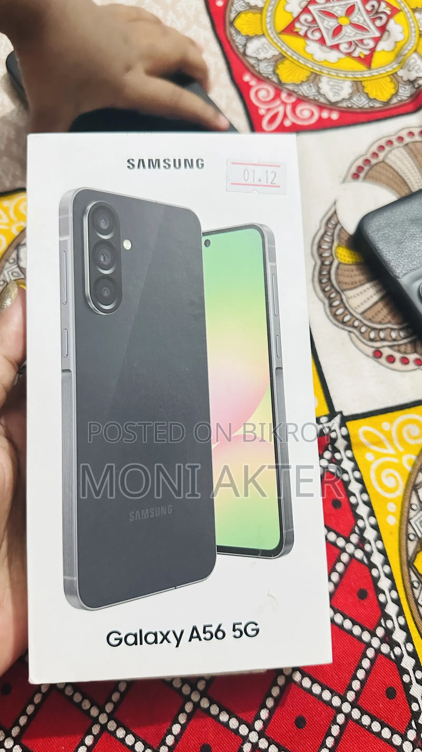 নতুন স্যামসাং গ্যালাক্সি এ৫৬ ১২৮ জিবি কালো