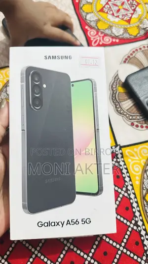 নতুন স্যামসাং গ্যালাক্সি এ৫৬ ১২৮ জিবি কালো