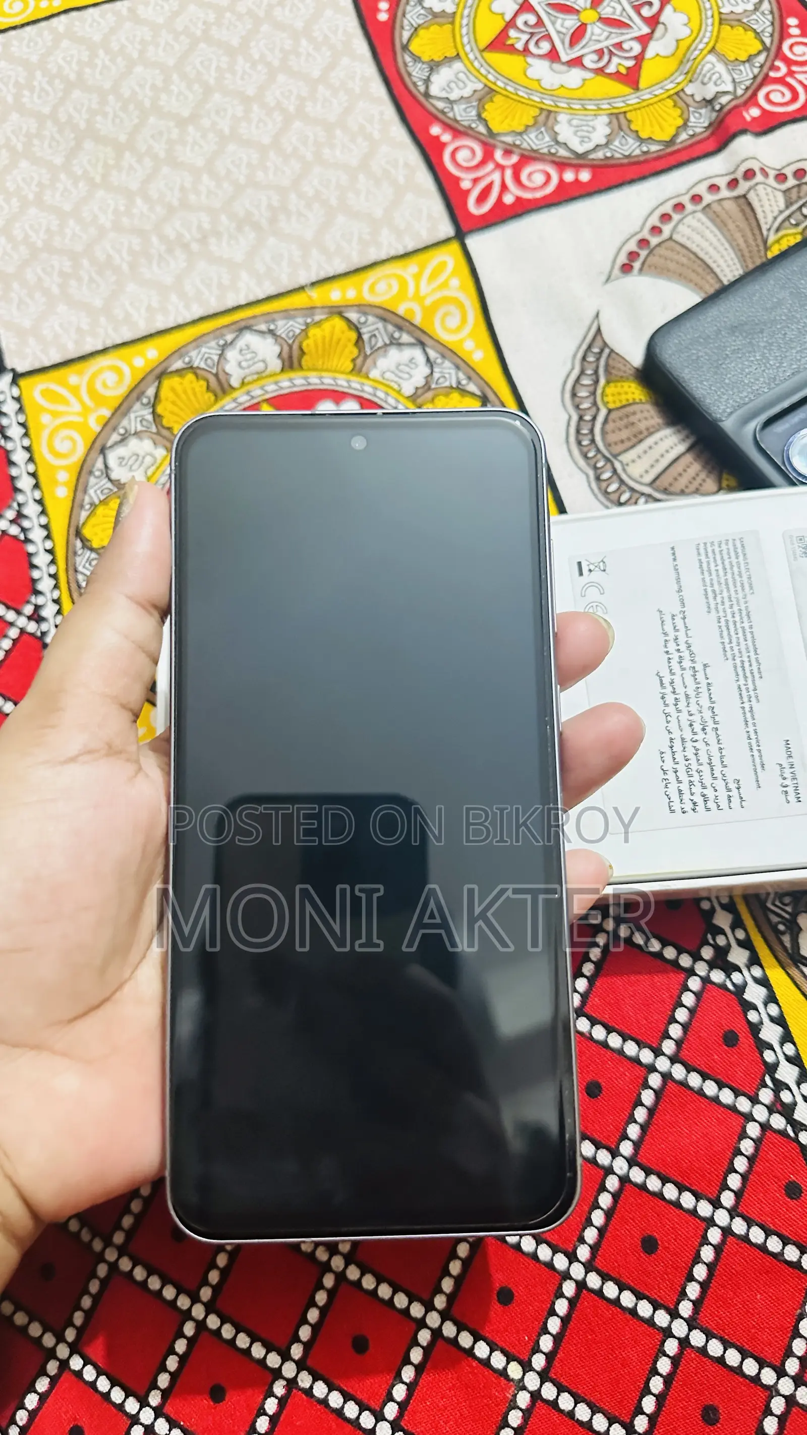 নতুন স্যামসাং গ্যালাক্সি এ৫৬ ১২৮ জিবি কালো