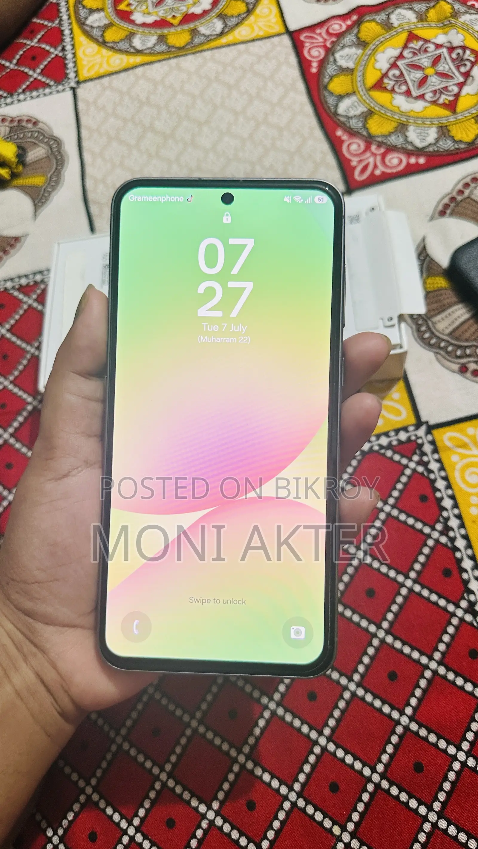 নতুন স্যামসাং গ্যালাক্সি এ৫৬ ১২৮ জিবি কালো