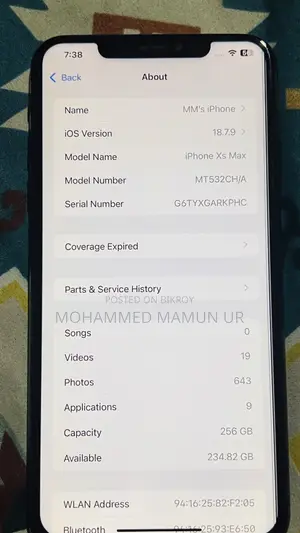 Apple iPhone XS Max 256 GB Black