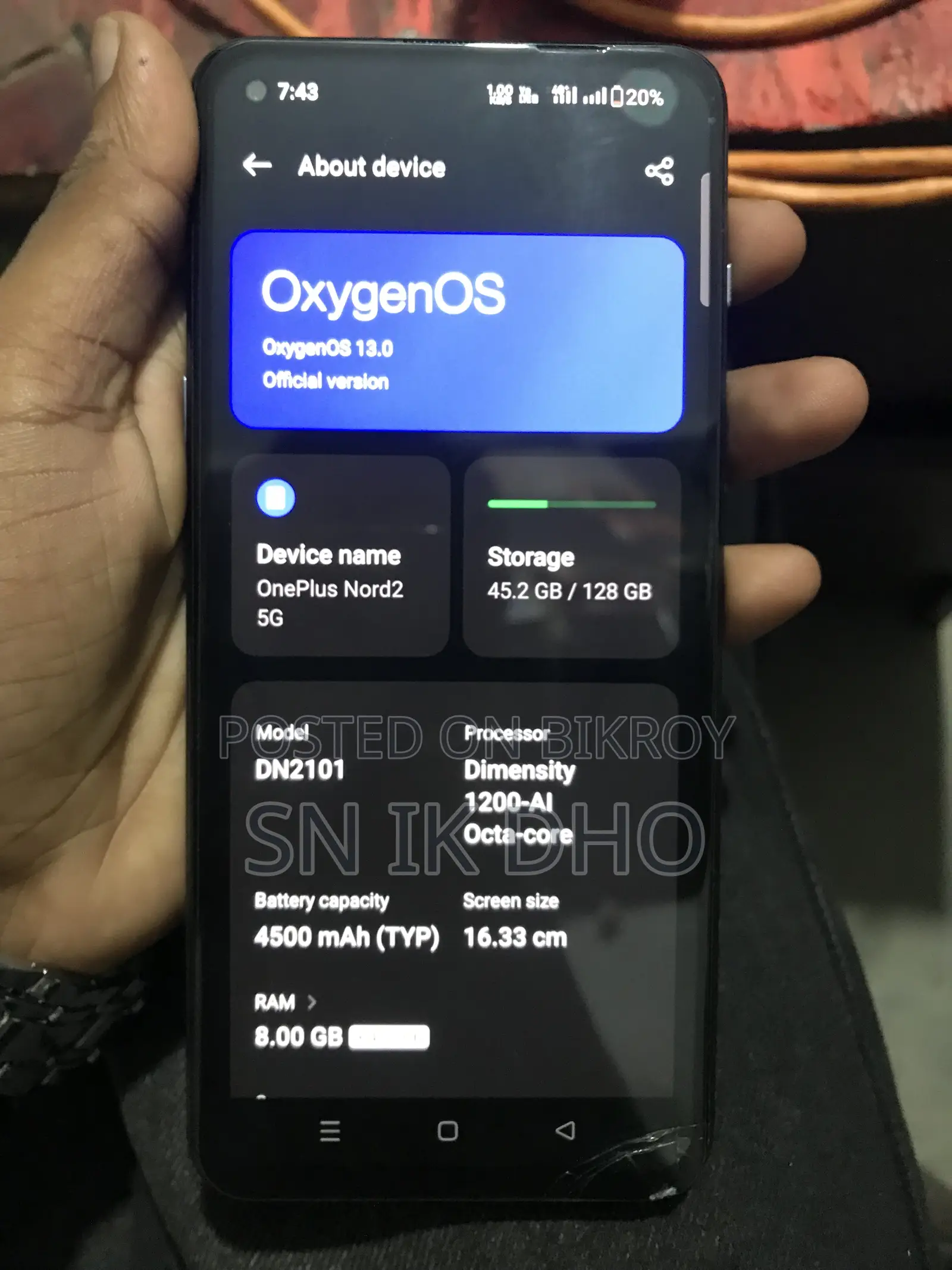 OnePlus Nord 2 128 GB Silver