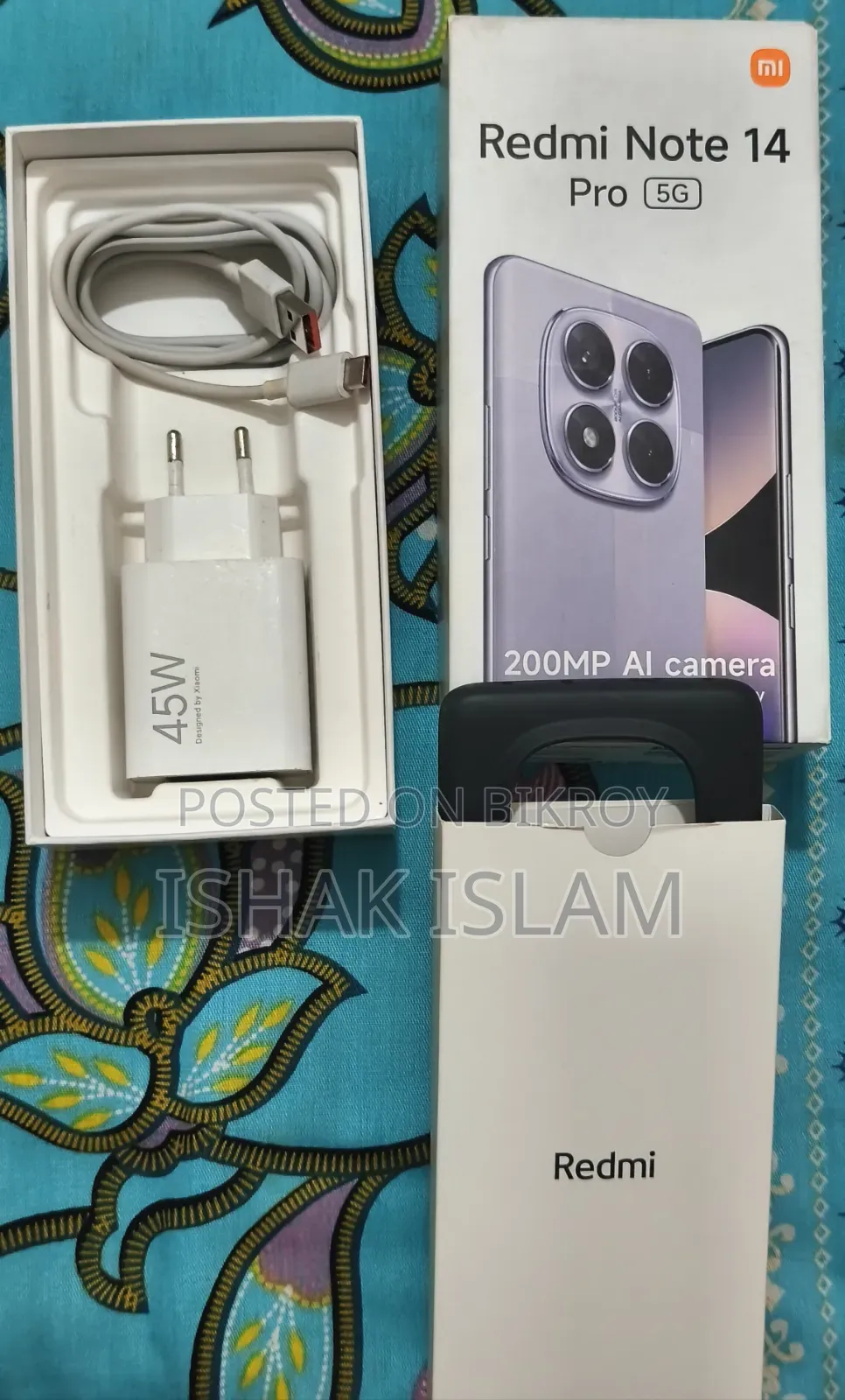 শাওমি রেডমি নোট ১৪ প্রো ৫জি ২৫৬ জিবি ব্লু