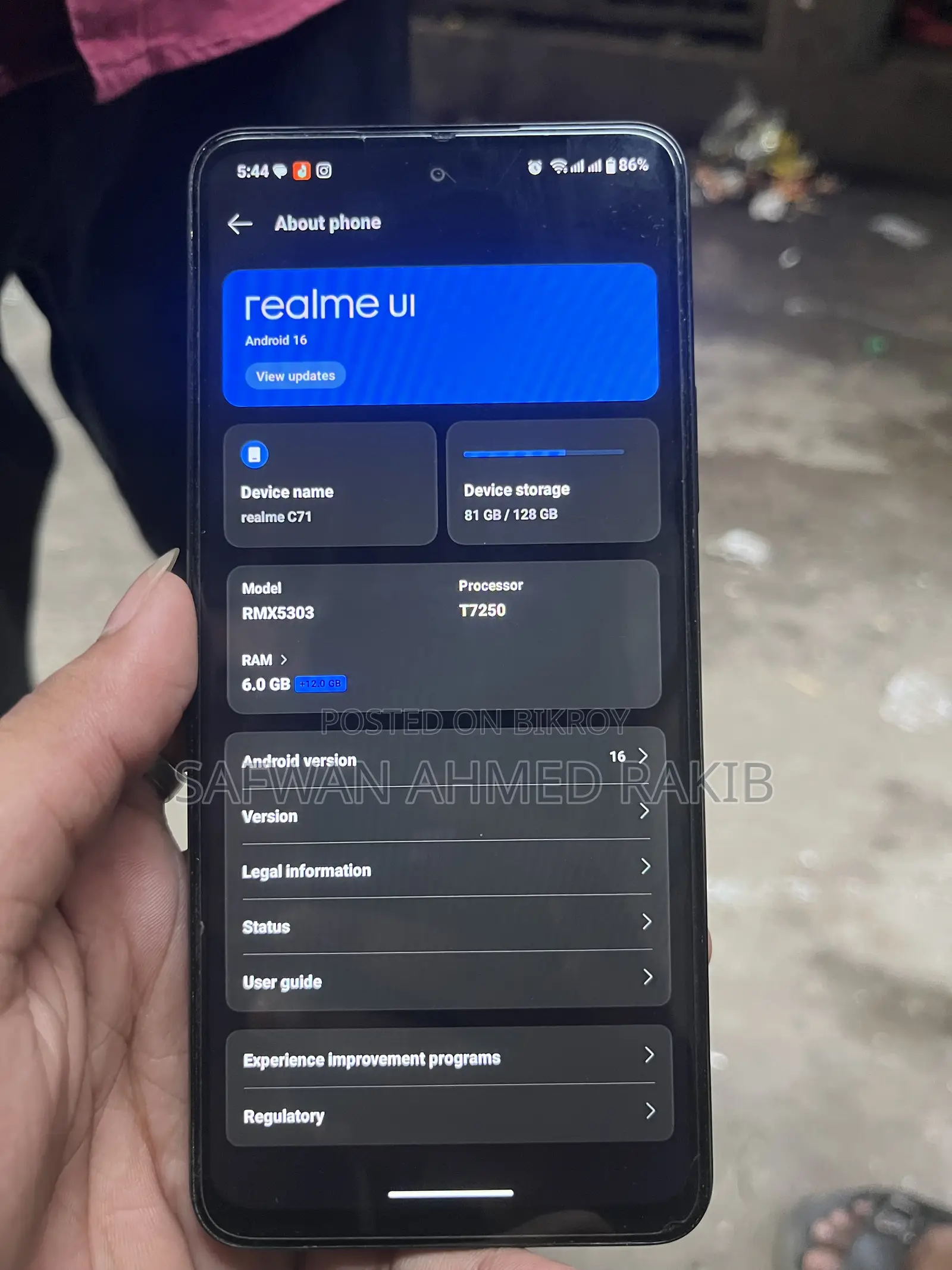 Realme C71 128 GB Green