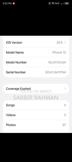 Apple iPhone 13 128 GB White