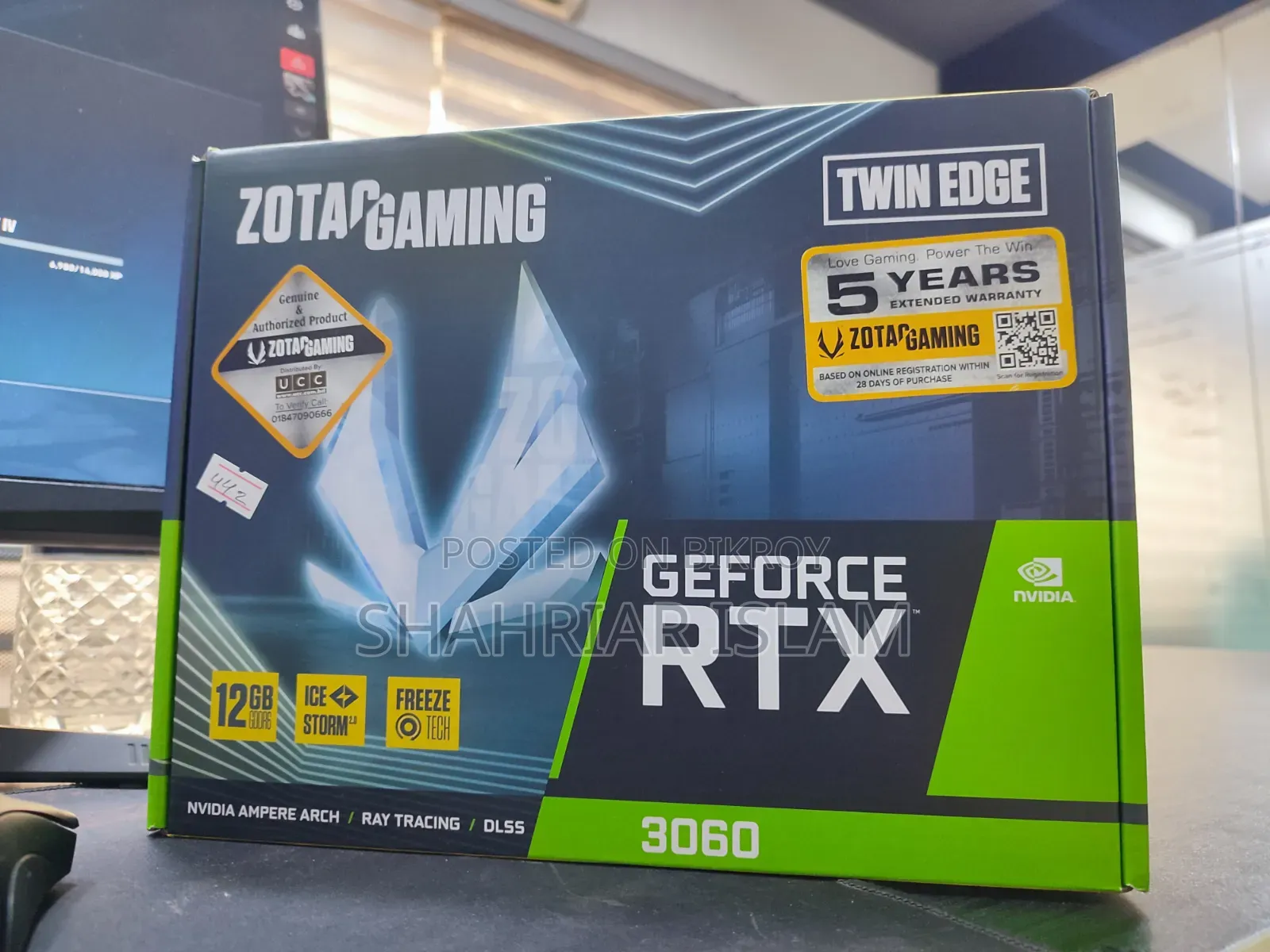 Zotac Geforce RTX 3060 Twin Edge 12gb Gddr6 – Excellent Condition