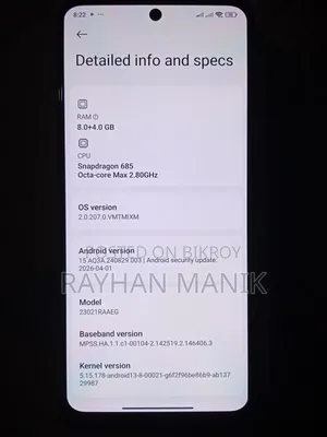 Xiaomi Redmi Note 12 128 GB Blue