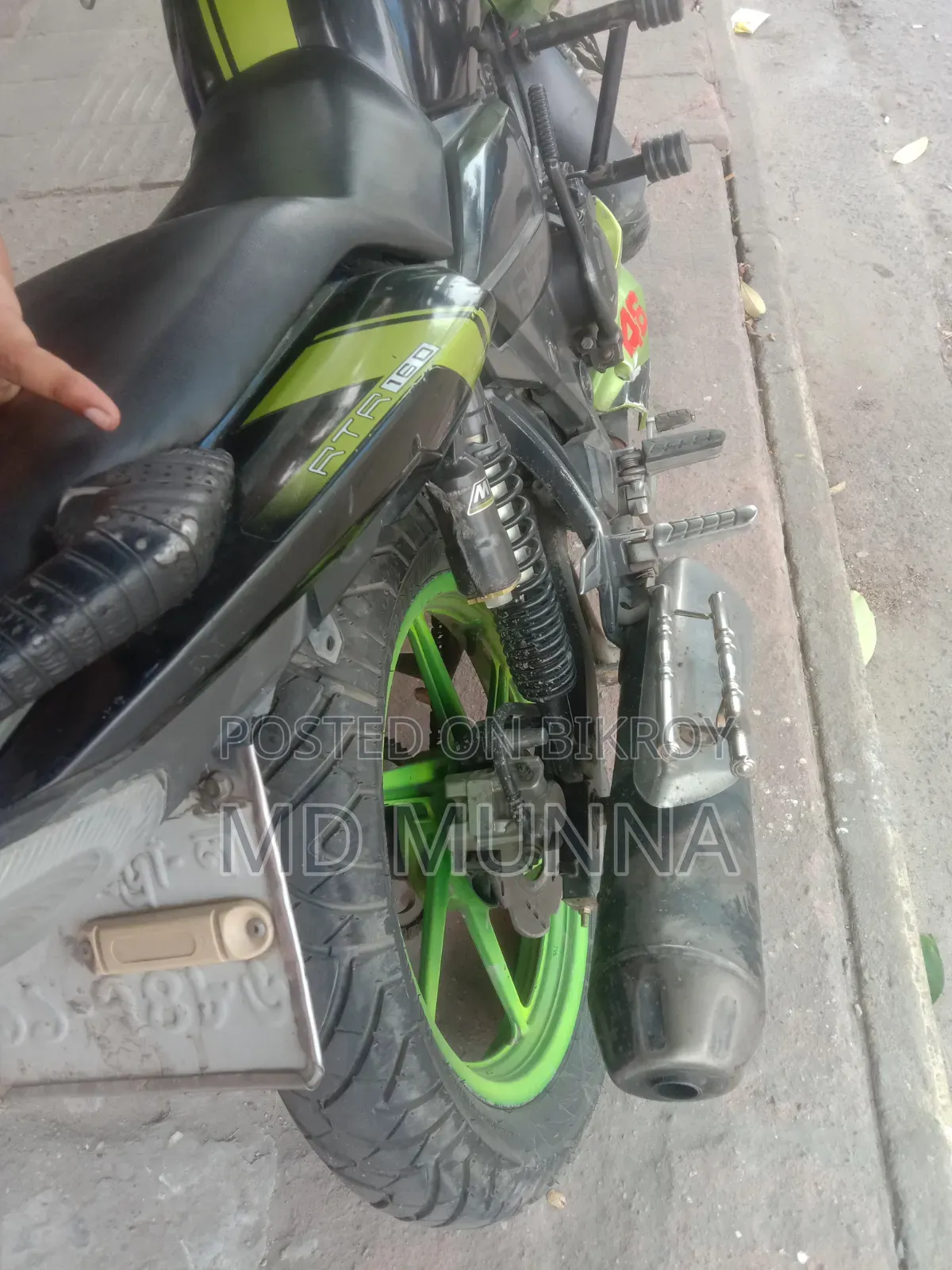 TVS Apache RTR 160 2V 2018 Green