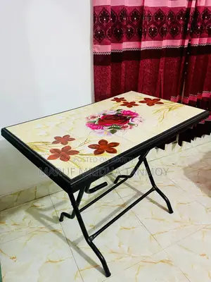 Plastic Folding Dining Table Print Floral