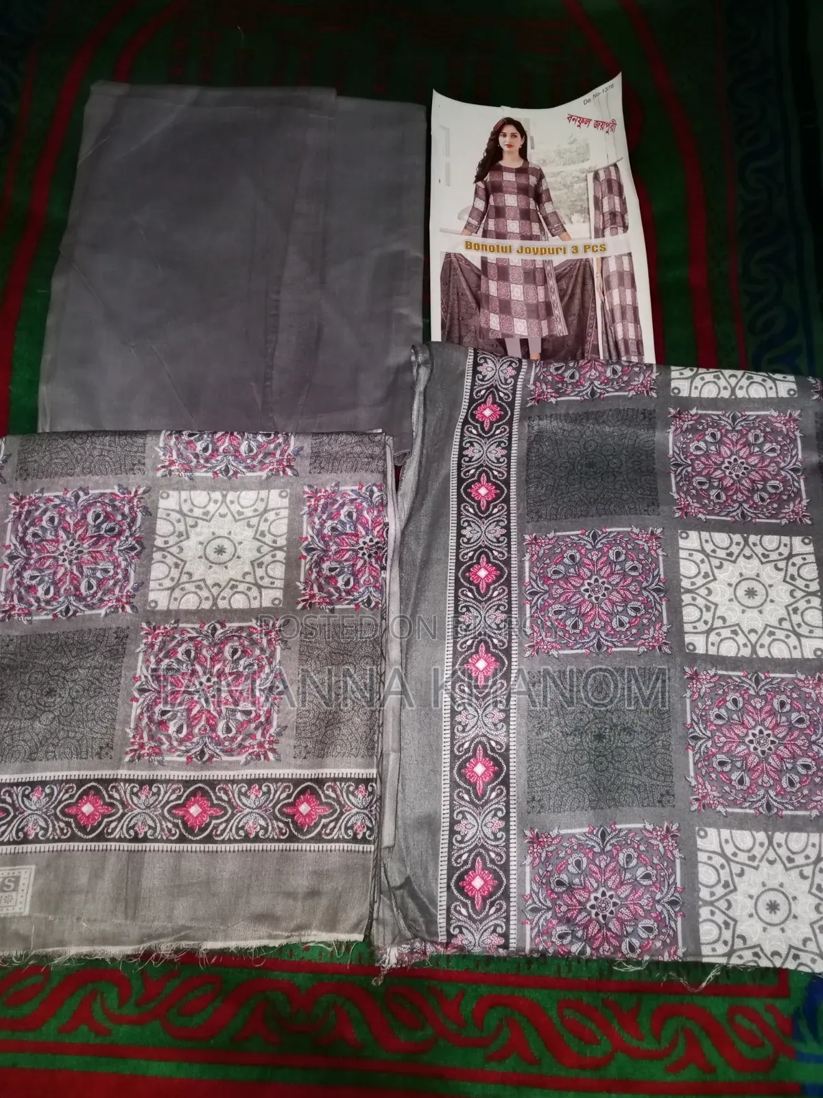 Jaipuri Cotton Three Piece