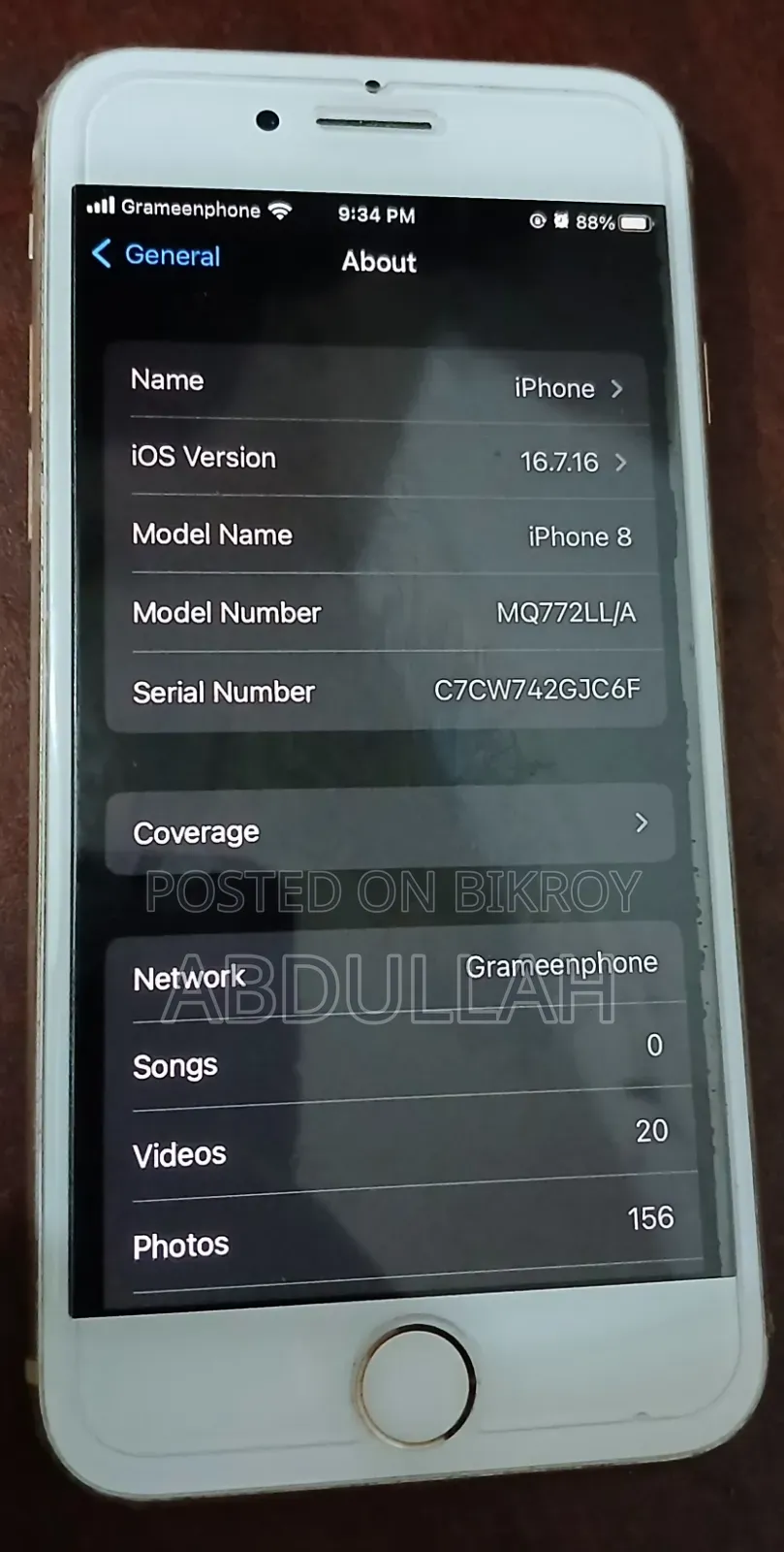 Apple iPhone 8 64 GB Rose Gold