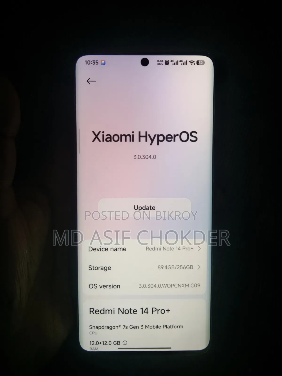 Xiaomi Redmi Note 14 Pro+ 5G 256 GB White