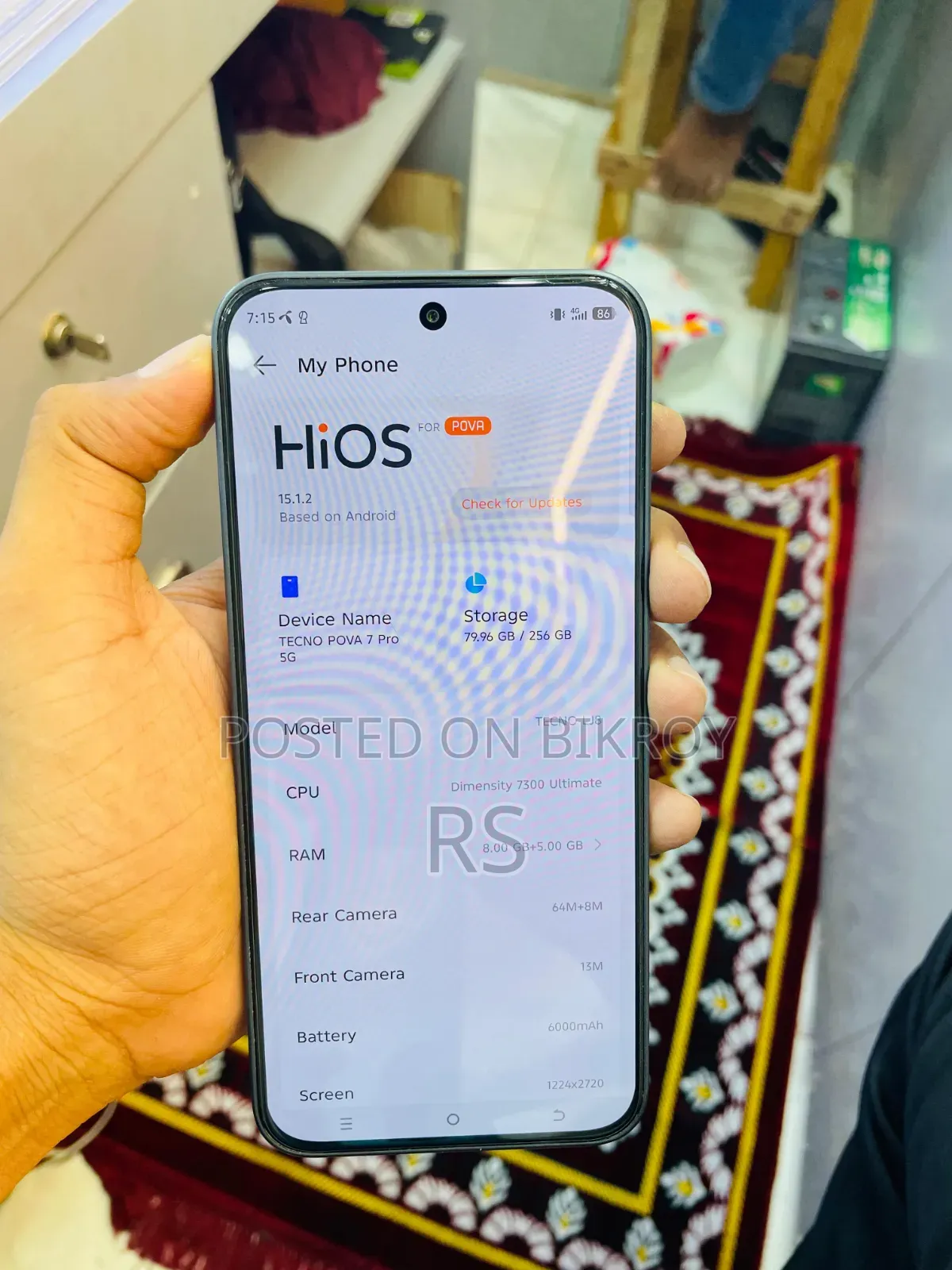 Tecno Pova 7 Pro 5G 256 GB Gray