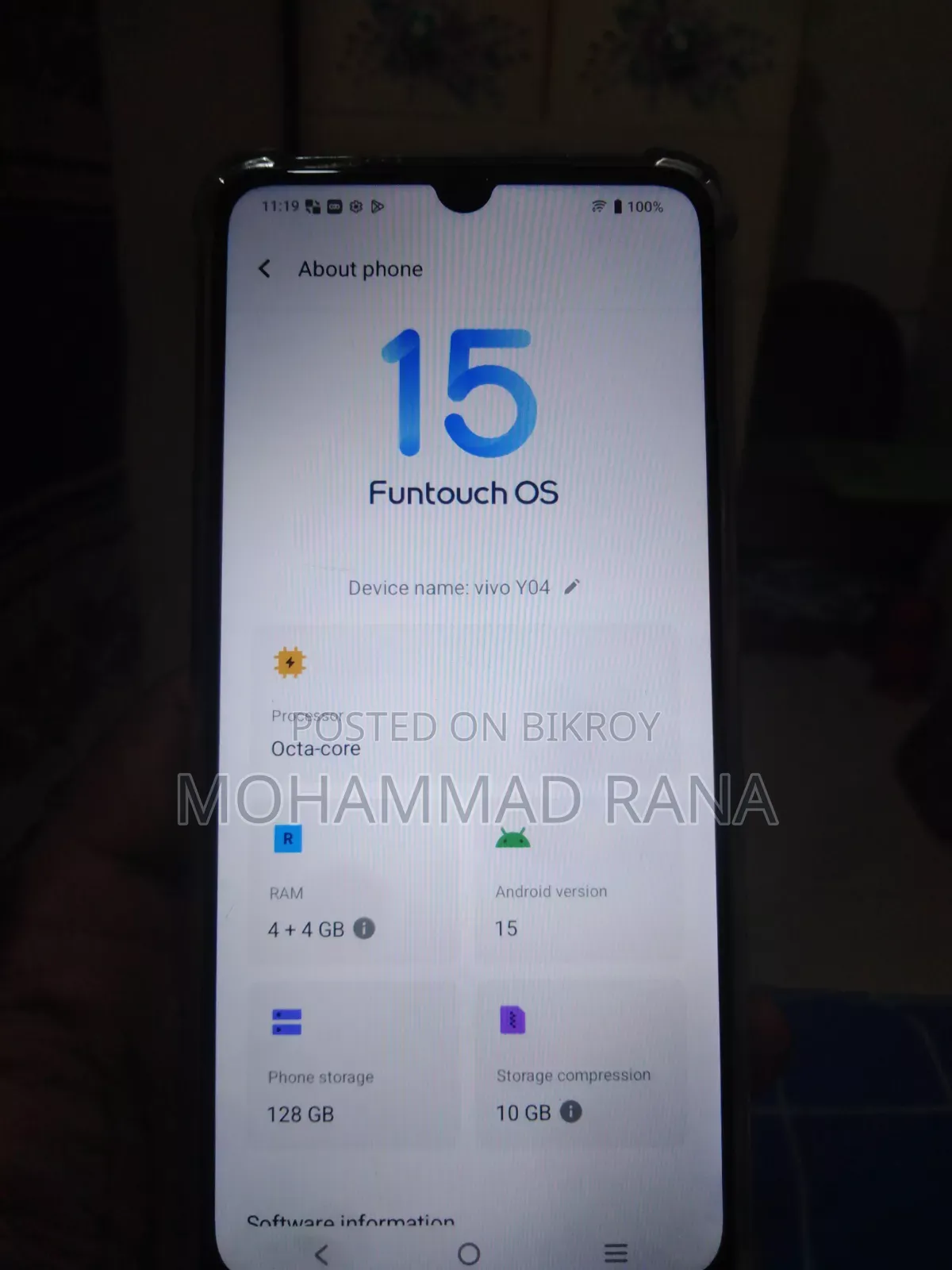 Vivo Y04 128 GB Blue