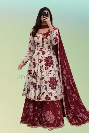Trending Golap Gown Three Piece Less Sequence
