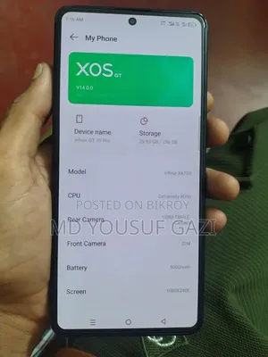 Infinix GT 10 Pro 256 GB Black