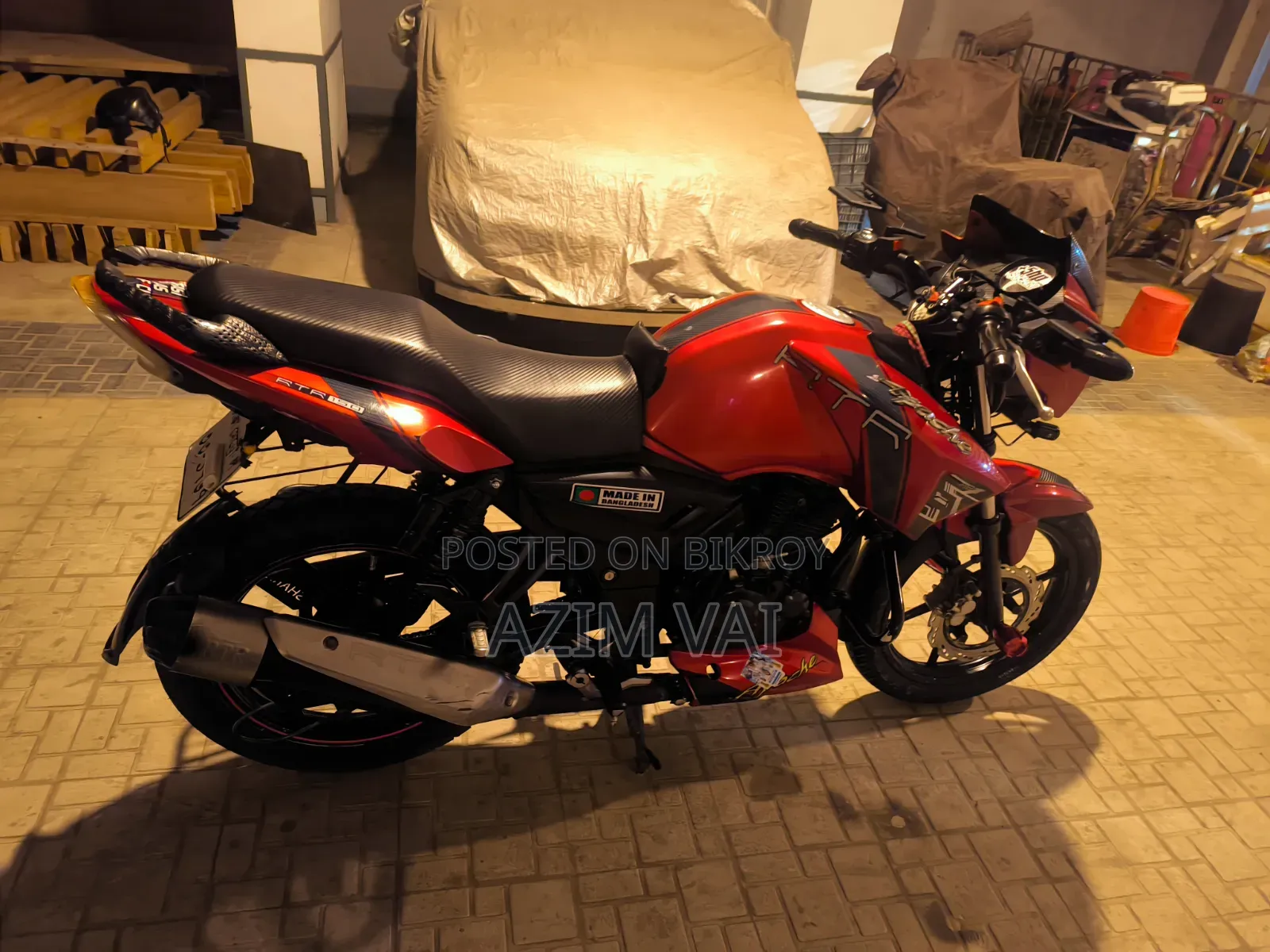 TVS Apache RTR 160 2V 2017 Red