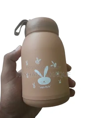 🐰✨ কিউট Bunny Glass Water Bottle – 330ml ✨🐰