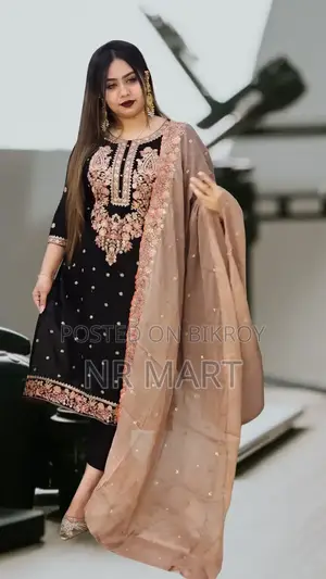 Sequence Embroidery Three Piece