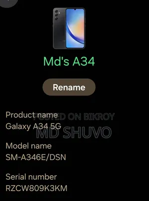 Samsung Galaxy A34 128 GB Black