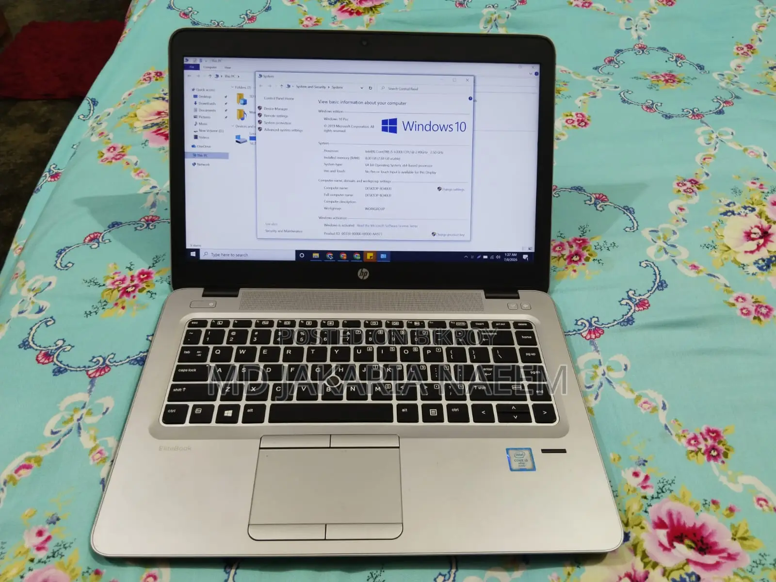 Laptop HP EliteBook 840 G3 8GB Intel Core i5 SSD 128GB