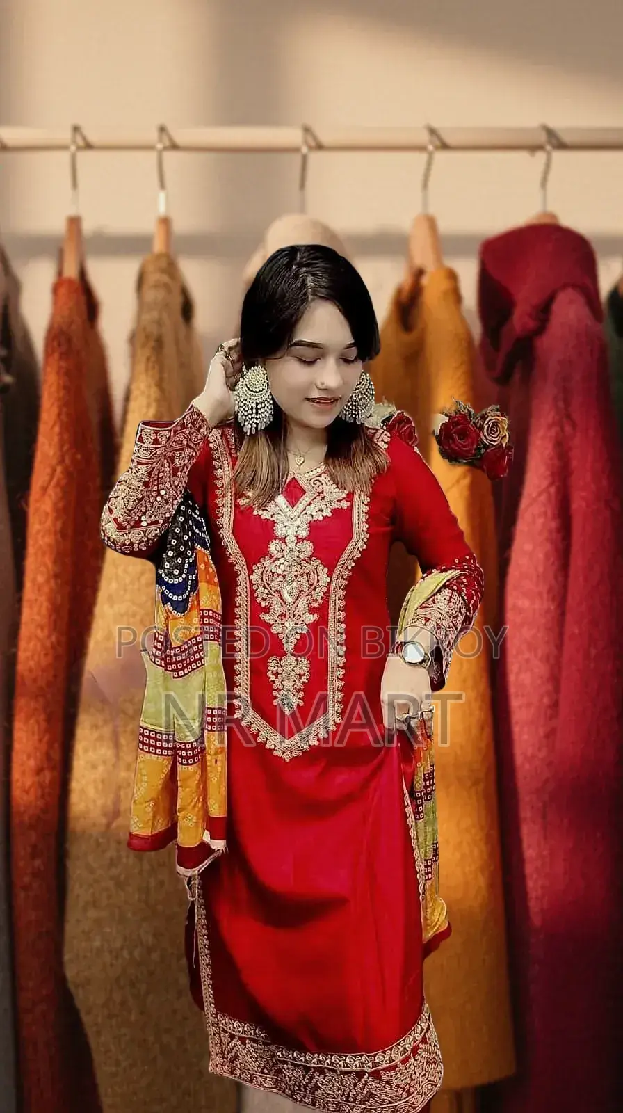 এমব্রয়ডারি থ্রি পিস