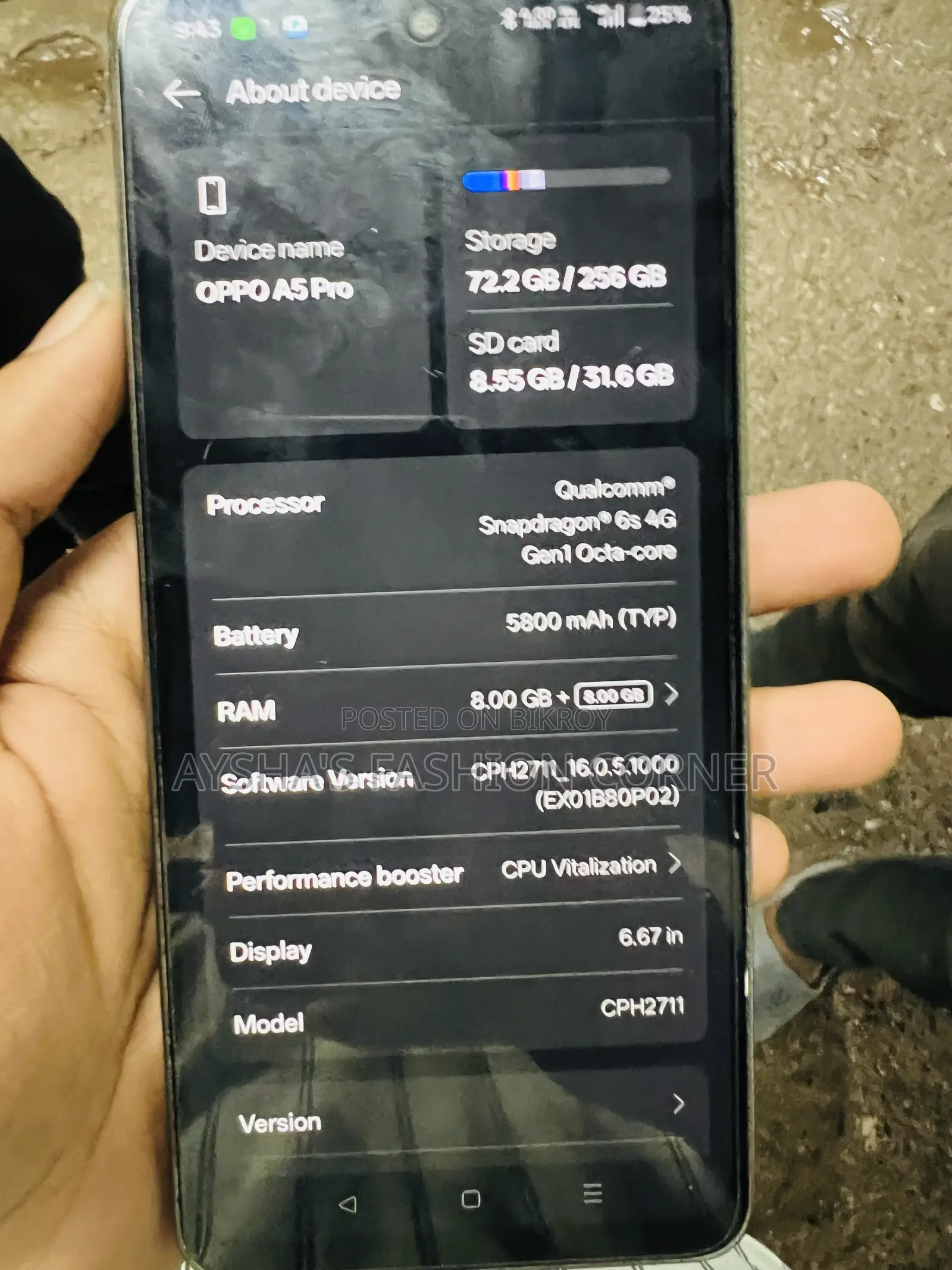 Oppo A5 Pro 256 GB Black