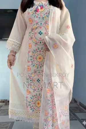 ঈদ স্পেশাল এমব্রয়ডারি থ্রি পিস