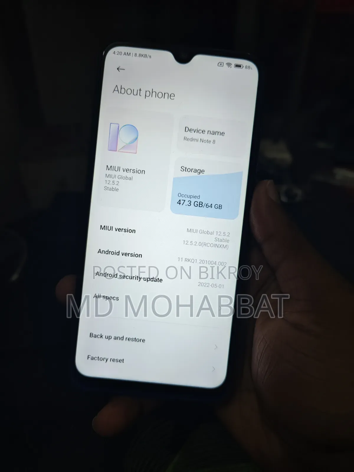 Xiaomi Redmi Note 8 64 GB Blue