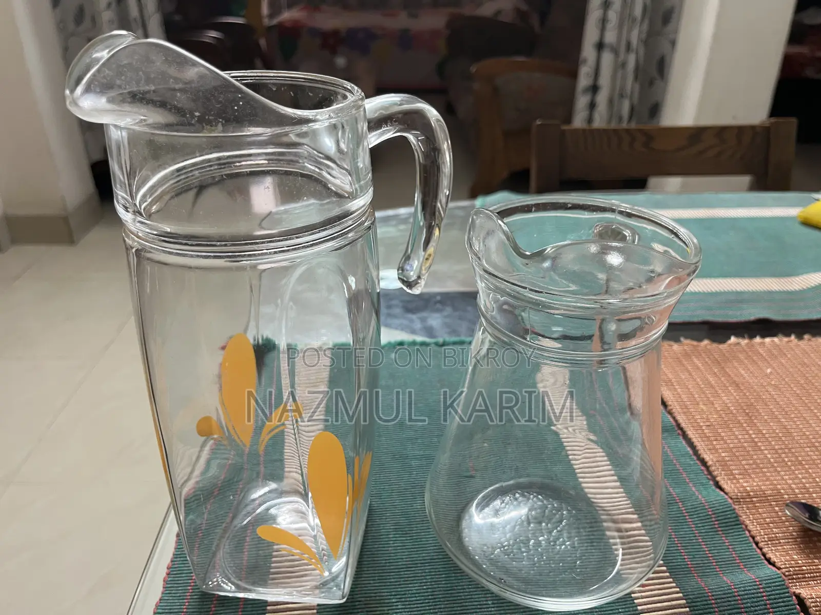 Dinner Set and Glass Jugs