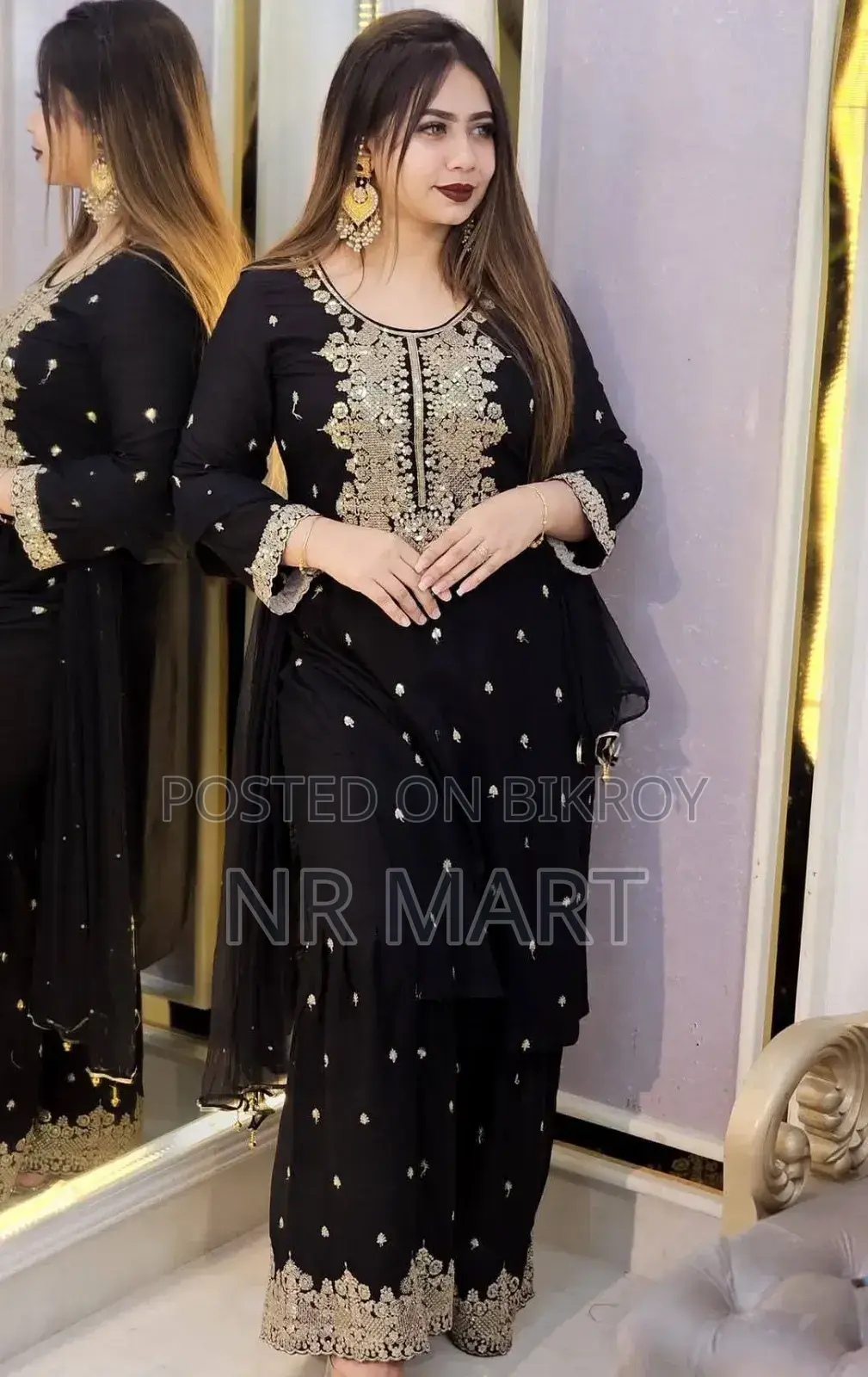 এসি কটন গারারা থ্রি পিস
