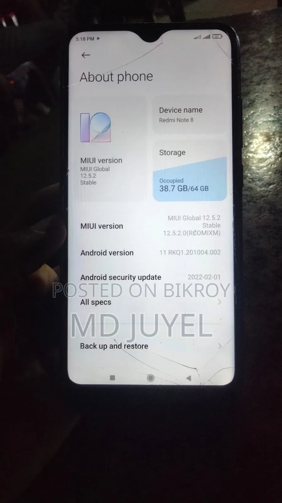 Xiaomi Redmi Note 8 64 GB Black