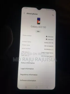 Samsung Galaxy A22 5G 128 GB Gray