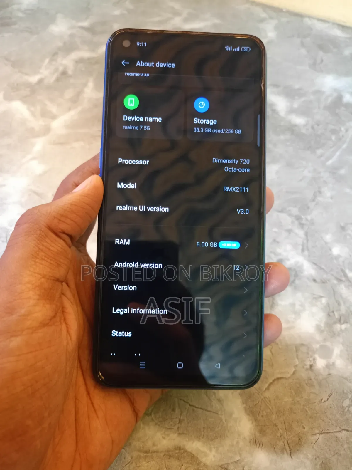 Realme 7 5G 128 GB Blue