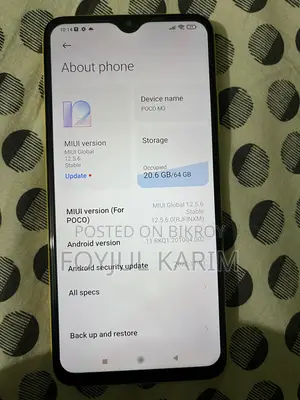 Xiaomi Poco M3 64 GB Yellow
