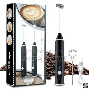 Rechargeable Handheld 3-Speed Adjustable Coffee Mixer 2-in-1 Milk Frother