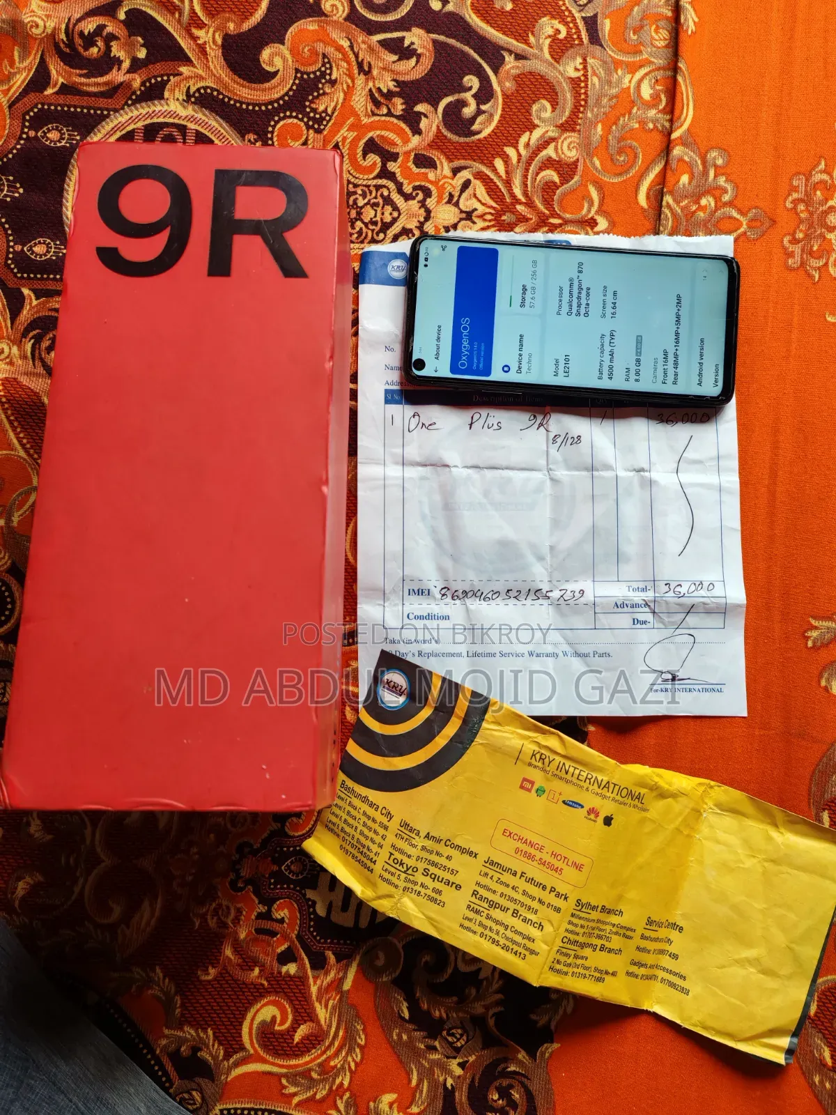 OnePlus 9R 256 GB Black