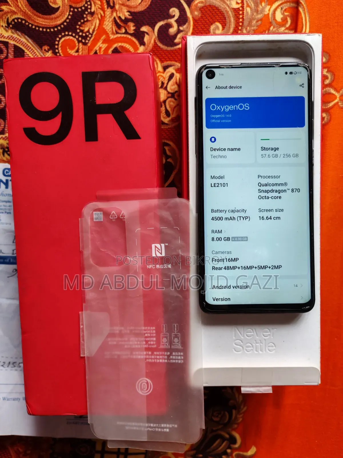 OnePlus 9R 256 GB Black