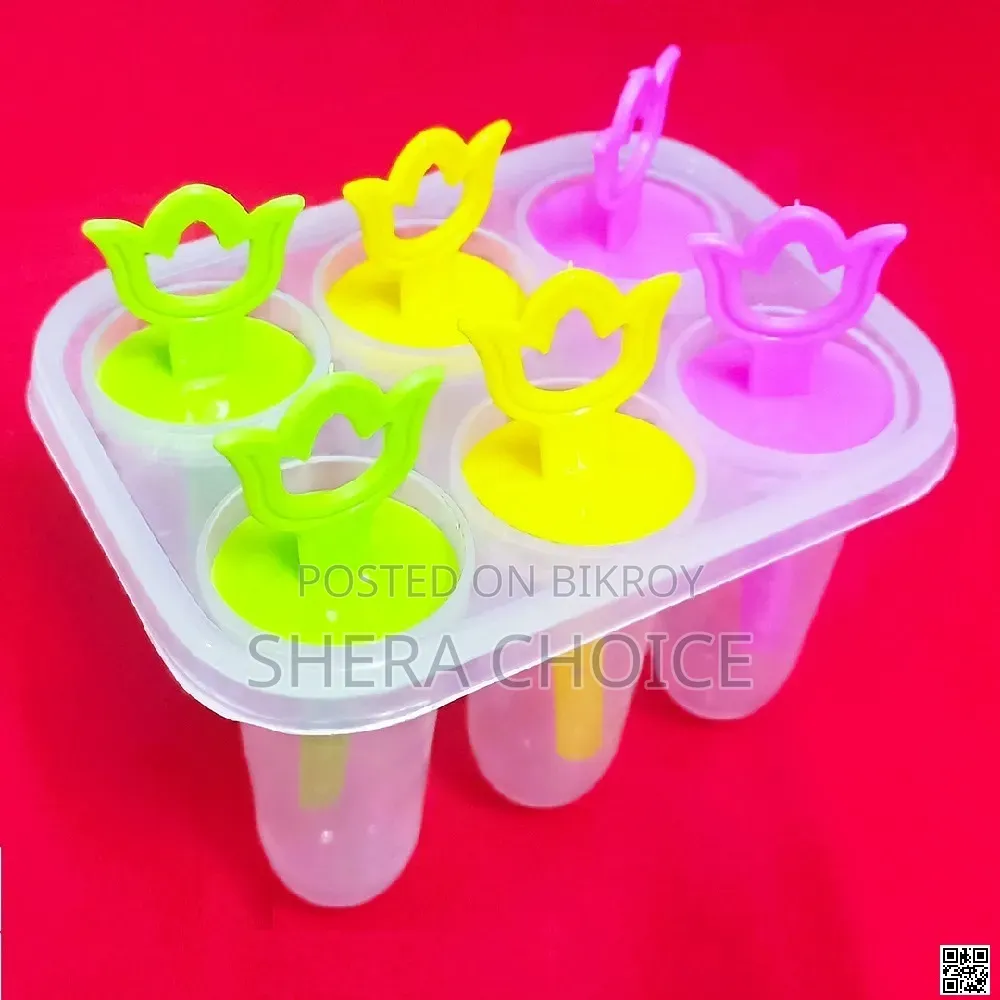 Ice Cream Mold Ice Cream Lolly Mold for Home Use - 6 PCS