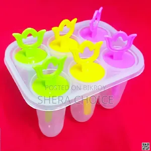 Ice Cream Mold Ice Cream Lolly Mold for Home Use - 6 PCS