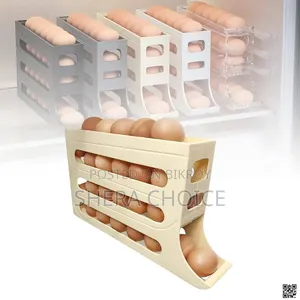 4-Tier Egg Dispenser, Refrigerator Egg Storage 4-Tier