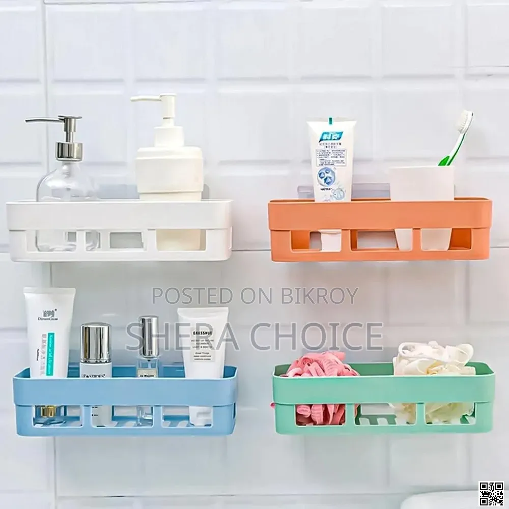 Kitchen Bathroom Storage Shelf - 3 Pieces, Wall Hanging Bathroom Shelf