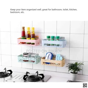 Kitchen Bathroom Storage Shelf - 3 Pieces, Wall Hanging Bathroom Shelf