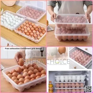 Egg Storage Box 24 Grids Plastic