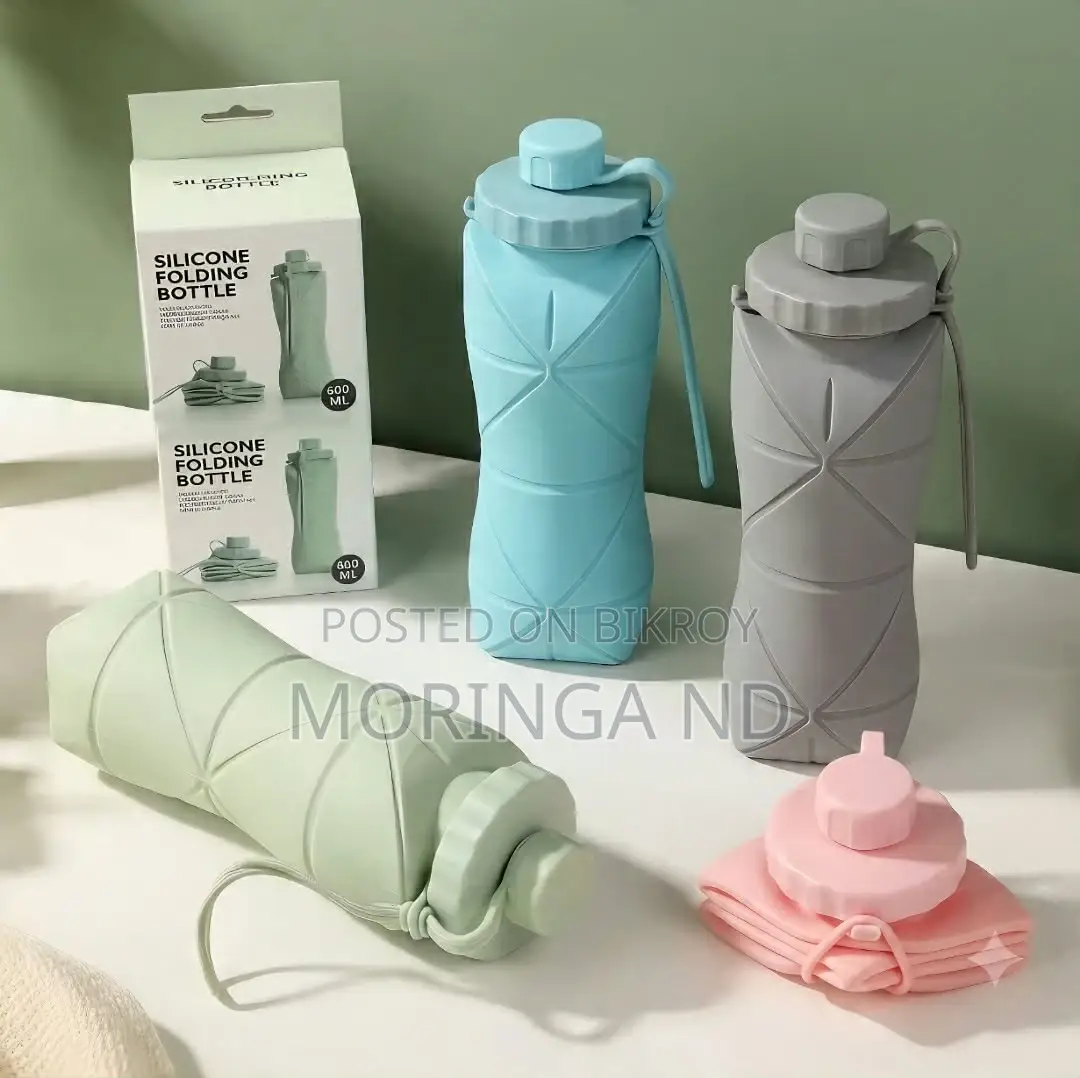 Silicone Foldable Water Bottle – 600 Ml
