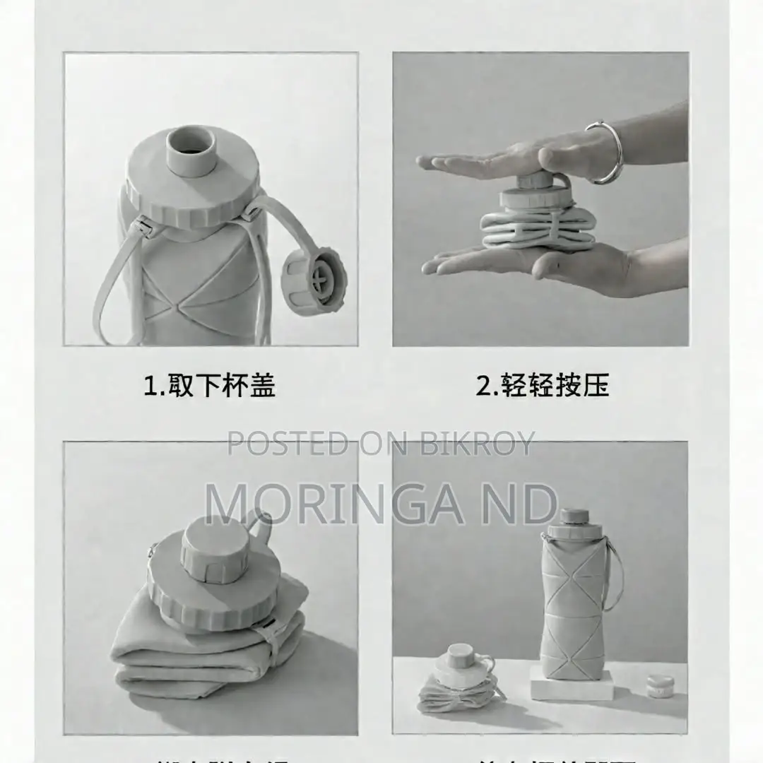 Silicone Foldable Water Bottle – 600 Ml