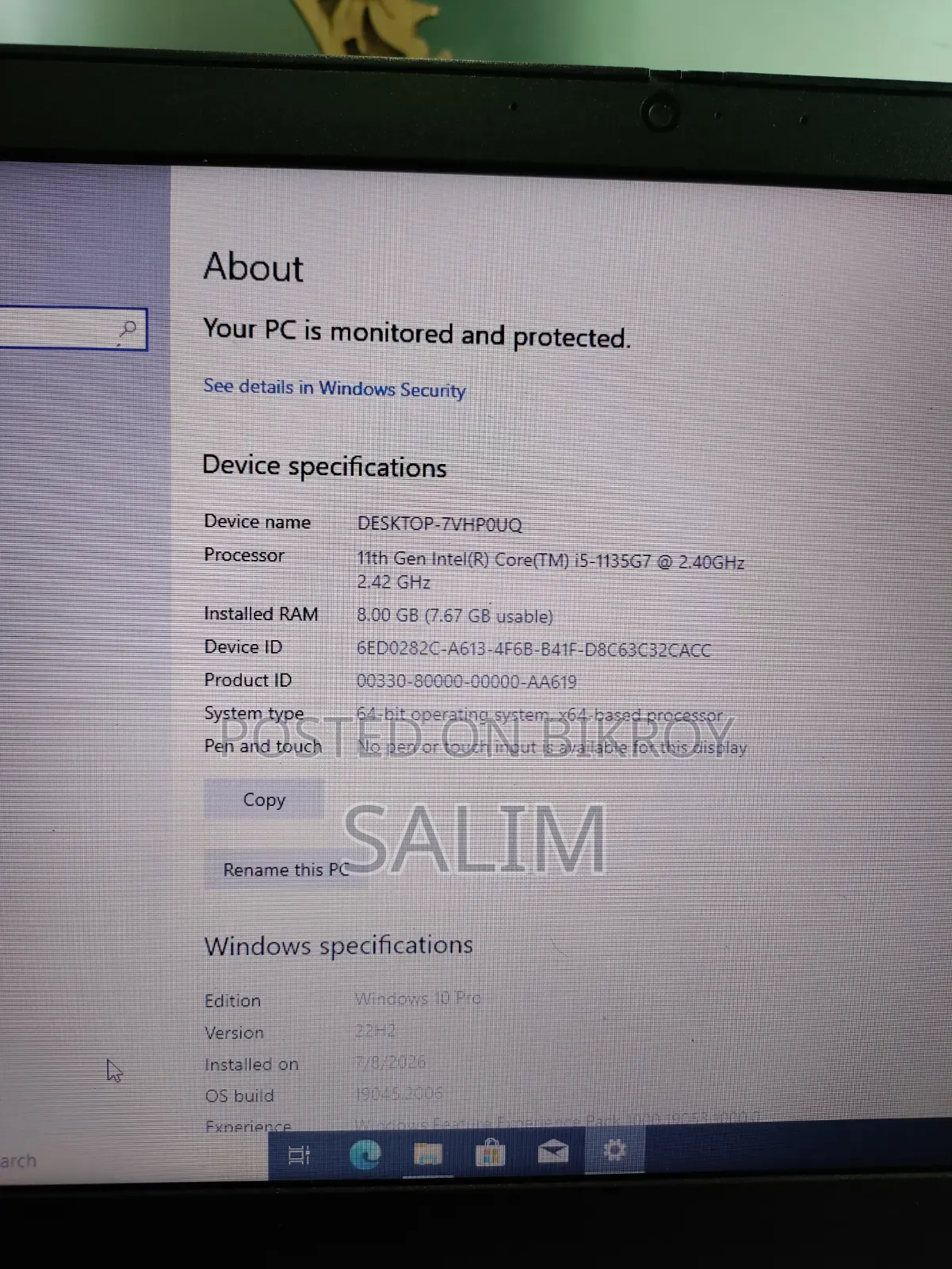 Laptop Lenovo ThinkPad L14 8GB Intel Core I5 SSHD (Hybrid) 500GB